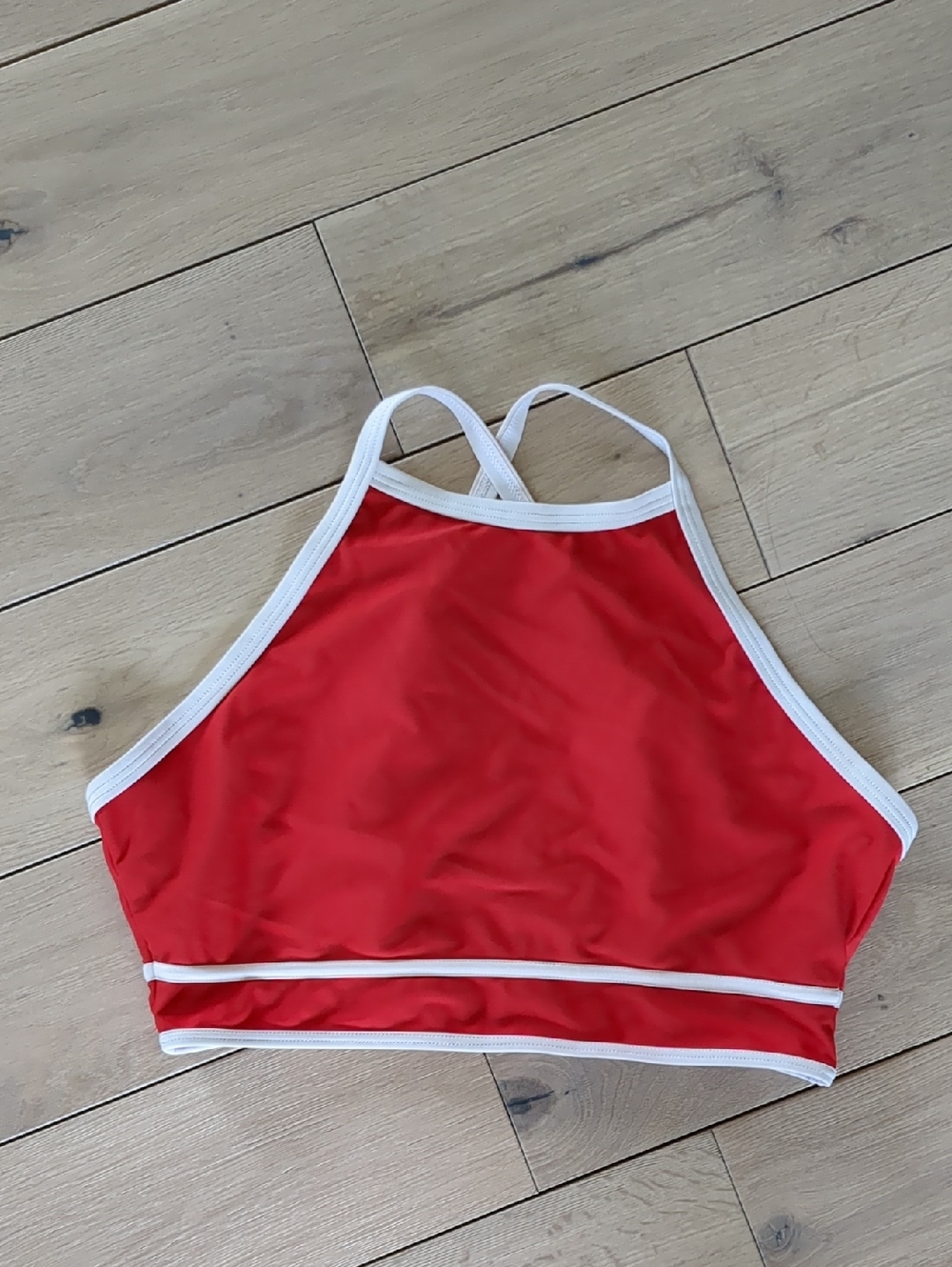16.5" Pit-to-pit Red Swim Top